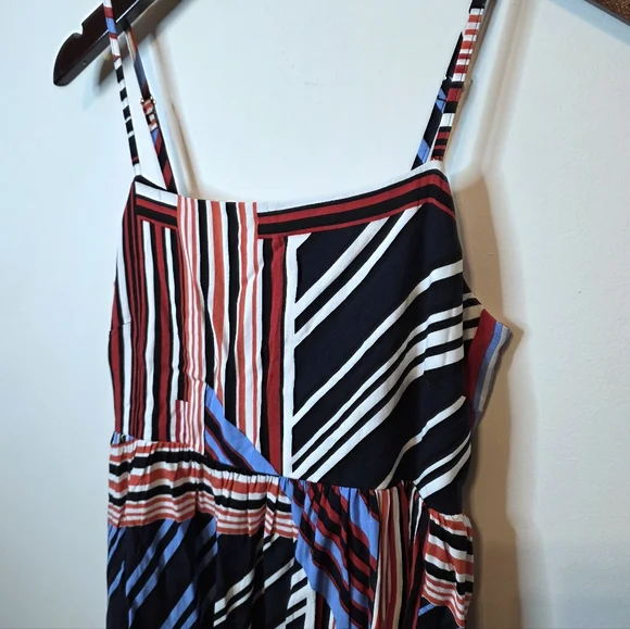 Maurices American Striped Midi Dress Patriotic Americana Summer Size XS - Picture 9 of 9